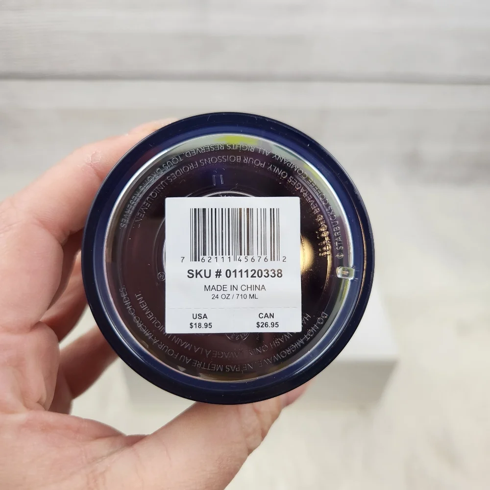 Starbucks purple blue
